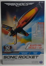 Air Hogs Sonic Rocket 200ft High Flying Motorized 3 Power Modes Spin Master NEW