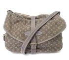 Auth Louis Vuitton Monogram Mini Lin Idylle Saumur 30 Shoulder bag F#54280