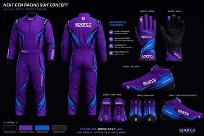 Sparco Go Kart Racing Suit Karting Set CIK FIA Level 2 Gloves Boots All Sizes