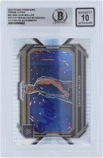 Grayson Waller WWE Signed 2023 Panini Prizm Hyper Prizm #52 BAS Fanatics 10 Card