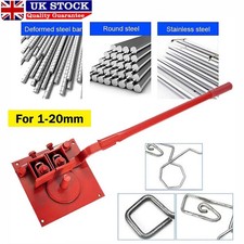 Heavy-duty Manual Rebar Bender 1-20mm Bending Tool Portable Steel Bar Bender ,UK
