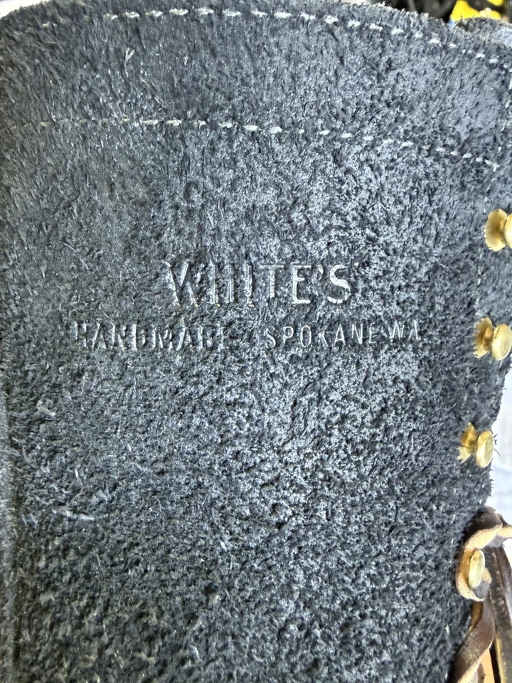 Botas White’s C409V Smokejumper Talla: 5.5EE Negras Roughout – Hechas a Mano Foto 3 de 4