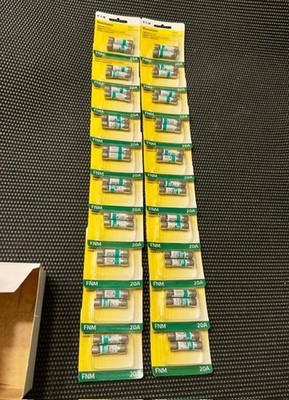 Eaton Bussmann 2 Pak 20 Amp FNM-20  lot of 20 ( 40 singles)