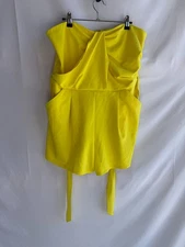 Great Jones Yellow Strapless Romper Size XL with stains