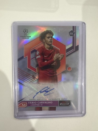 Fabio Carvalho #A-FC 2022 Topps Finest UEFA Club Competitions Autographs RC