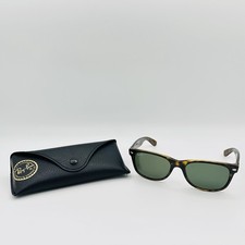 Pre-Owned Ray-Ban RB2132 New Wayfarer 710 Tortoise 55-18 145 w/ Case