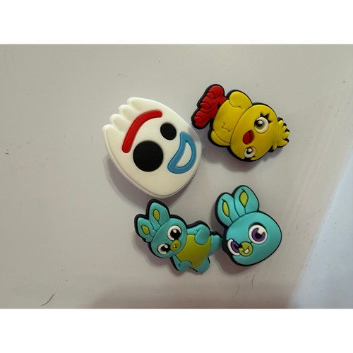 Toy Story 4 Croc Charms 4-Pack Forky Ducky Bunny Jibbitz - Shoe Charms