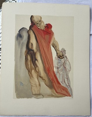 Salvador Dali Divine Comedy Purgatory 5 Authenticated By Bruce Hochman