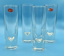 Italian Cocktail Glasses Set 4 Carlo Moretti  Brunch Bullet Italy Heavy Barware