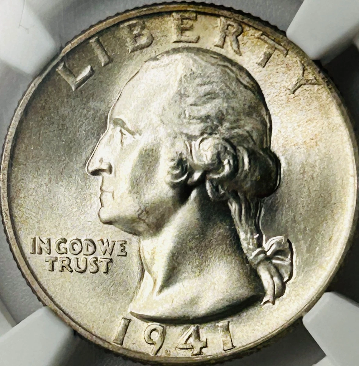 Silver MS 67 Graded 1941 Year Washington Quarters (1932-1998) for