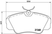 Bremsbelagsatz, Scheibenbremse P 59 016 Brembo FüR Opel Vauxhall