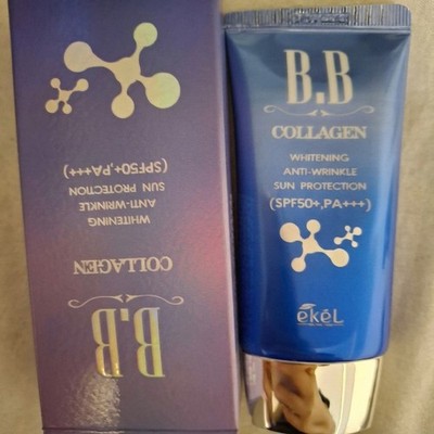Ekel BB Cream SPF50+ PA+++ 50ml Korean bbcream Whitening Anti-Wrinkle Collagen