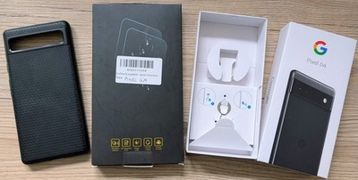 Google Pixel 6a  Spigen Hülle + 2x Displayschutz + OVP