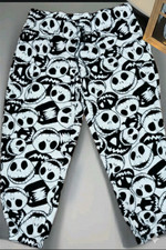 Jack Skellington Disney Nightmare Before Christmas Pajama Pants XL Fleece