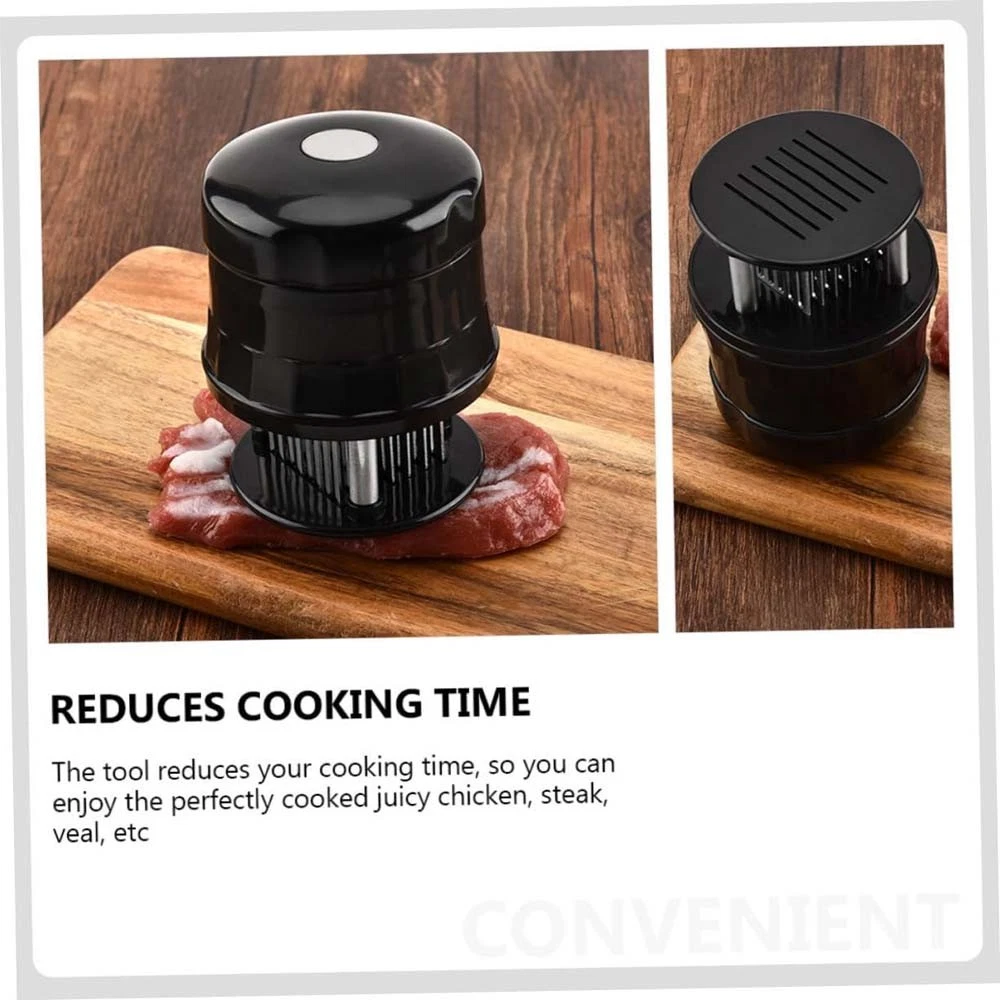High-Quality Sturdy Smooth Stainless Steel Meat Tenderizer with Protective Cover