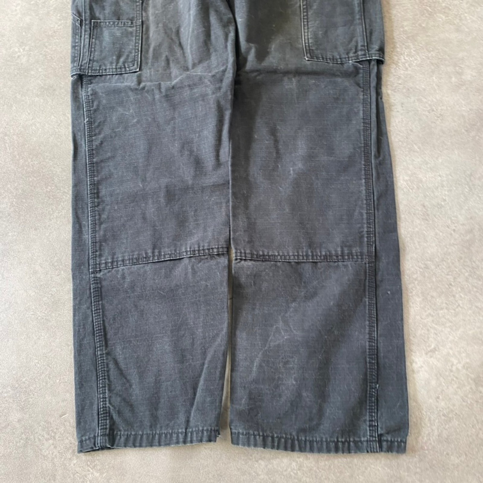 Wrangler Workwear Cargo Trousers Mens 38" Baggy Fit Utility Pants, Black image 9