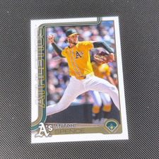 Topps 2025 Update Series Mitch Spence #US20 Oakland Athletics Baseball Card