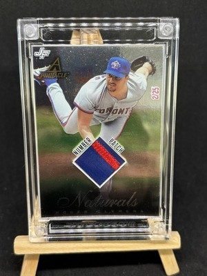 ROGER CLEMENS 2022 JERSEY FUSION GAME USED BASEBALL CARD /25 - TORONTO BLUE JAYS