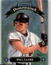 1992 Donruss Will Clark Diamond Kings #DK-2 San Francisco Giants