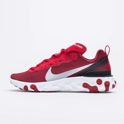 Schuhe Universal Herren Nike React Element 55 BQ6166601 Weiß-Schwarz