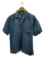 ISSEY MIYAKE SHORT-SLEEVED SHIRT MEN COLOR GRAY MATERIAL LINEN SIZE M USED