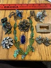 Large Lot Vintage Costume Jewelry Some Stones Needed Most Wearable Estate