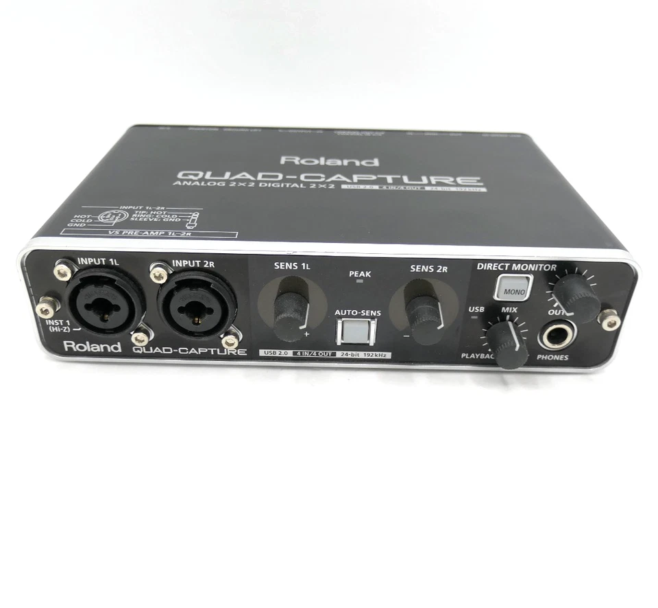 Roland QUAD-CAPTURE UA-55 USB PRO AUDIO INTERFACE USB MIDI 24-bit 192kHz - Image 2 of 4