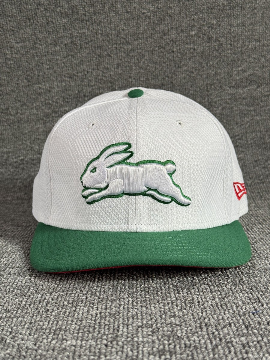 New Era Rabbitohs 9FIFTY Snapback White Green One Size NRL Hat