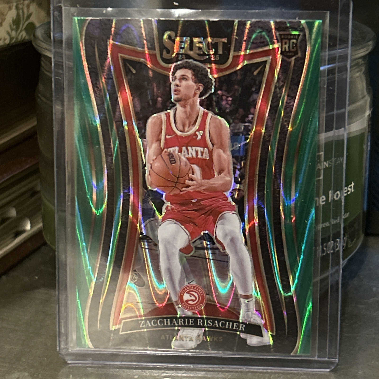 2024-25 Panini Select - Concourse Zaccharie Risacher #86 Tectonic Prizm (RC)