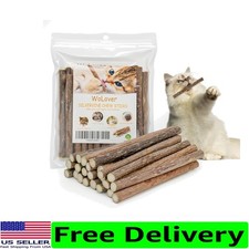 25 Organic Silvervine Chew Sticks for Cats - Promotes Dental Health  Happiness