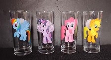 2011 My Little Pony Set of 4 Glass Drinking G...