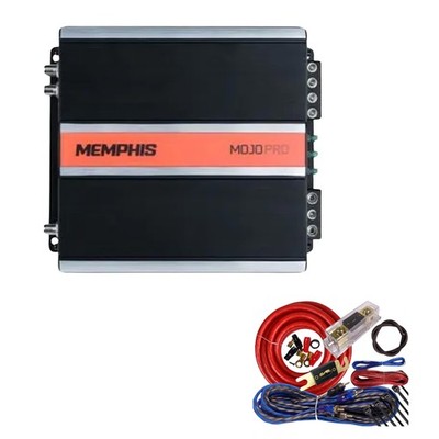 Memphis Audio MJP750.1 Amp + Gravity Warzone Elite 1/0 Gauge Kit Bundle