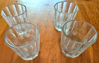 4 juice glasses 8 Oz. Paneled Vintage with grapes and vines marked A M M — photo 1