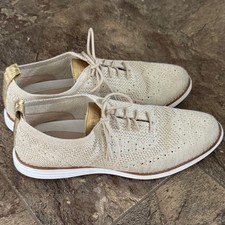 Cole Haan Women's  riginalGrand Stitchlite Wingtip Oxford Shoe Women's 8B Gold