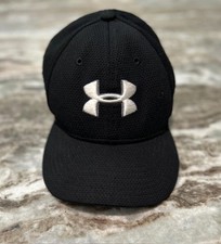    Under Armour Youth S/M Hat  Black  Classic Logo Basic Unisex Kid's Style
