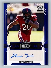 KEVIN HARRIS 2022 LEAF DRAFT AUTO BLUE ROOKIE CARD #BA-KH1 Patriots NFL RC. rookie card picture