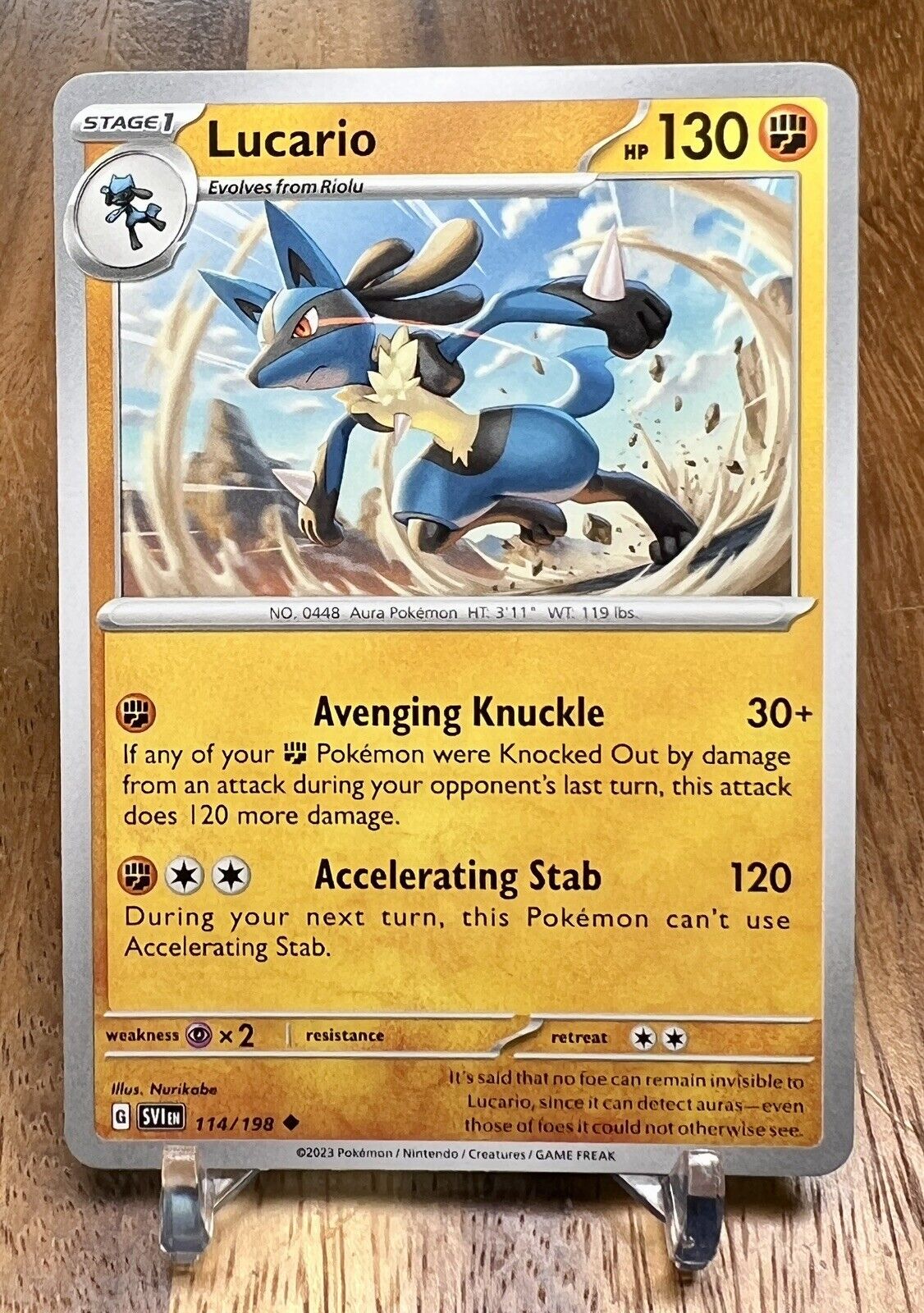 NEW Pokemon Cards Lucario VMAX 460 Gold Metal shiny Pokémon Card Tcg Kids  Gift