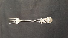 Brotgabel  Hildesheimer  Rose  Dekor ,Silber 800 ,vor 1945