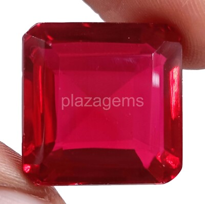 60 CT Emerald shape Natural  Red Ruby EGL Certified  Loose Gemstone k