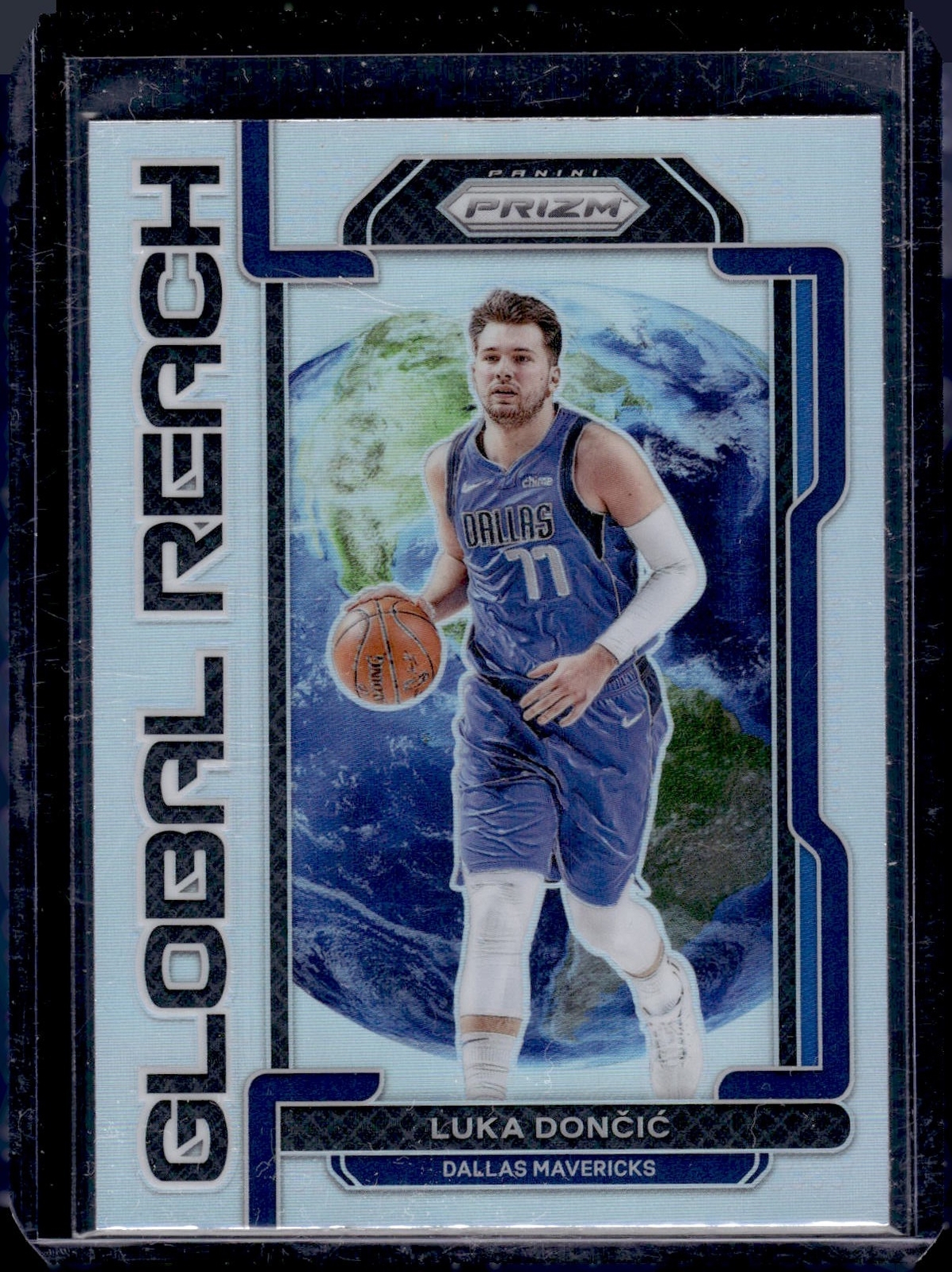 2021-22 Panini Prizm #4 Luka Doncic Global Reach Prizms Silver