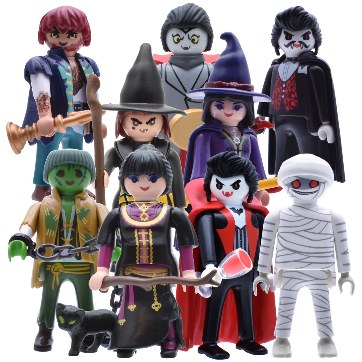 Playmobil ハロウィンフィギュアセット 3823 3027 Playmobil Set: 3027 - Big & Little Ghost Trick-Or-Treaters