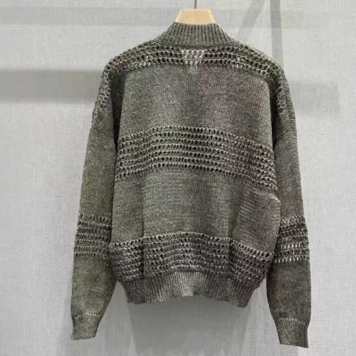Brunello neu Cucinelli Damen Netz Leinen Pailletten Cut-Out Cardigan Freizeit Mantel - Bild 4 von 8