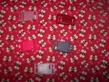 Wet Nose Designs Love Bugs Dog Collar Bees on medium red Valentines COLOR Buckle