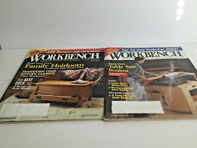  Workbench Woodworking Magazine February and April 2002 Lot 2 issues