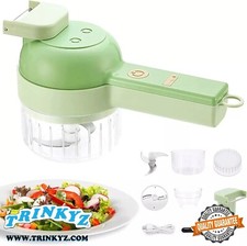 4in1 Handheld Electric Vegetable Food Chopper Cutter For Garlic Ginger Meat Q3S5