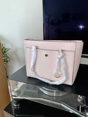 Michael Kors MK Maisie Large Pebbled Leather 3-in-1 Tote Bag Dark Powder Blush