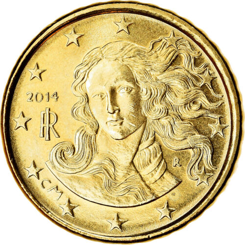 [#766146] Italy, 10 Euro Cent, 2014, SPL, Brass - Picture 1 of 2