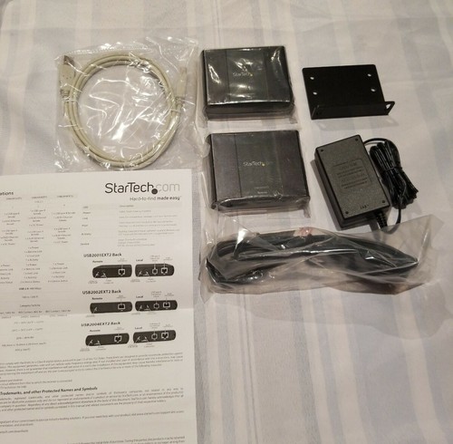 StarTech USB2001EXT2 1 Port USB 2.0 über Cat5/Cat6 Ethernet Exten Neu Kostenloser Versand