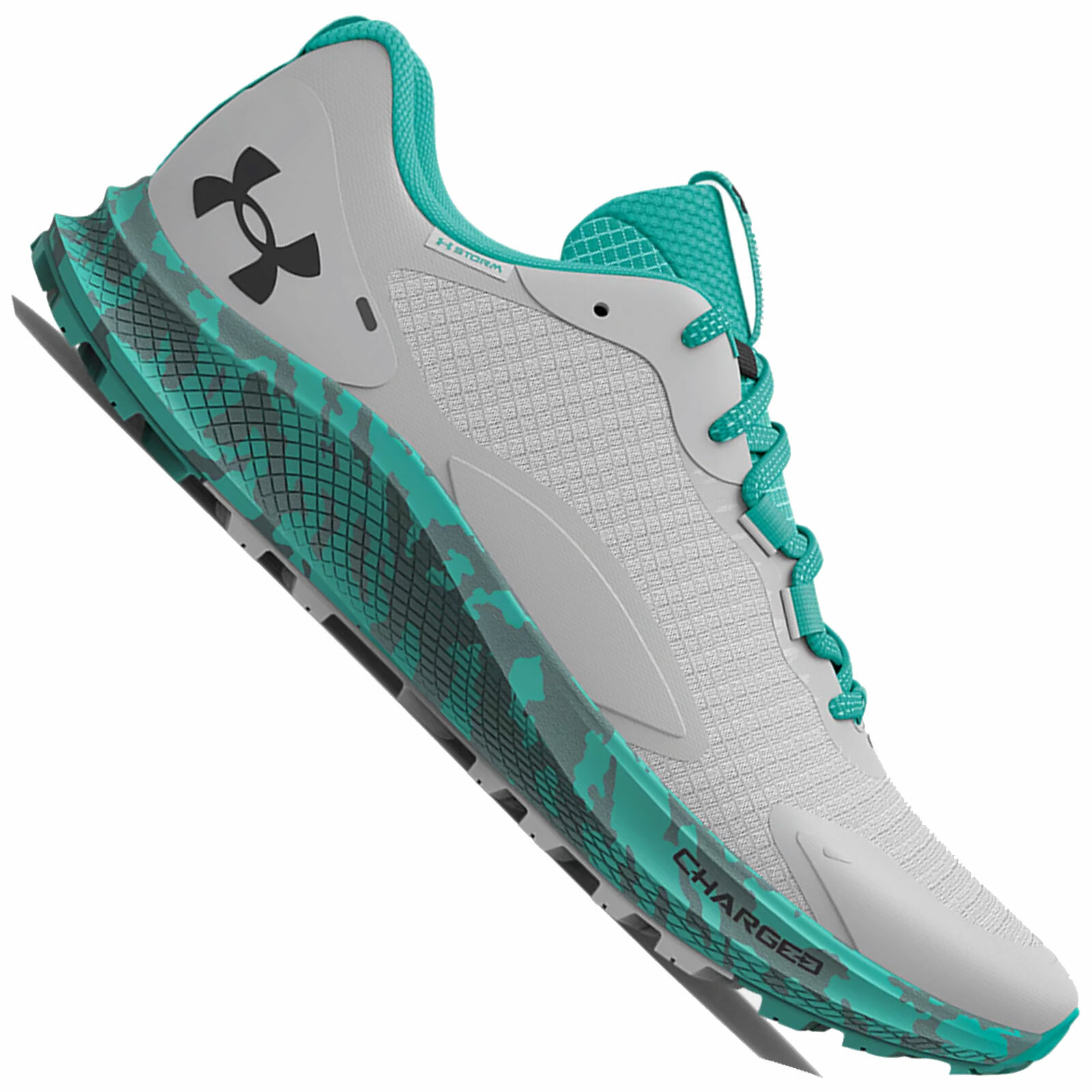 Under Armour Charged Bandit Tr 2 Zapatillas Trail-Zapatos Gris / Turquesa Nuevo