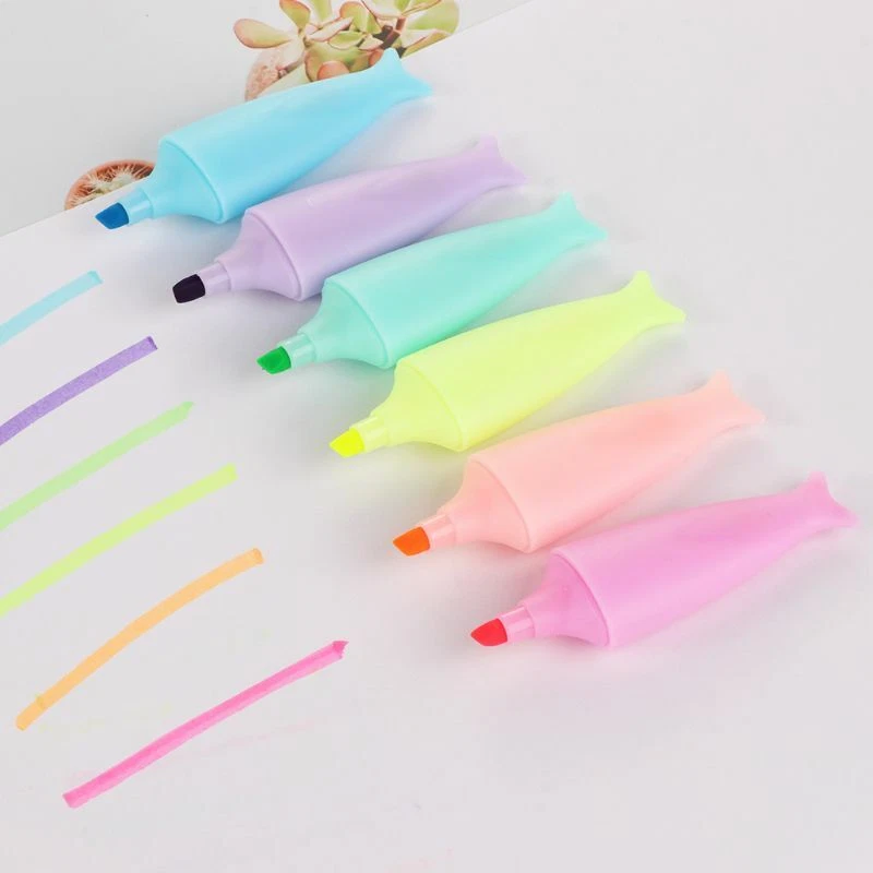 Frixion Light Textmarker 6er Pack Marker Radierbar Neon Pin 6Pcs/Set DE - Bild 3 von 4